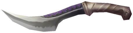"Monster - Dagger, Curvey Silver"