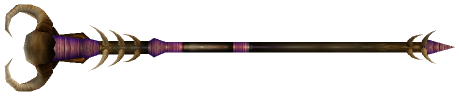 "Monster - Staff, D01 Circling Black Skull"