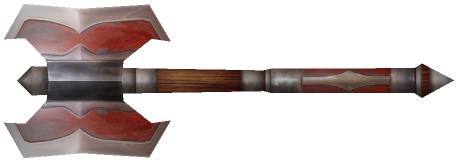 "Monster - Axe, 2H Battle A03 Red"